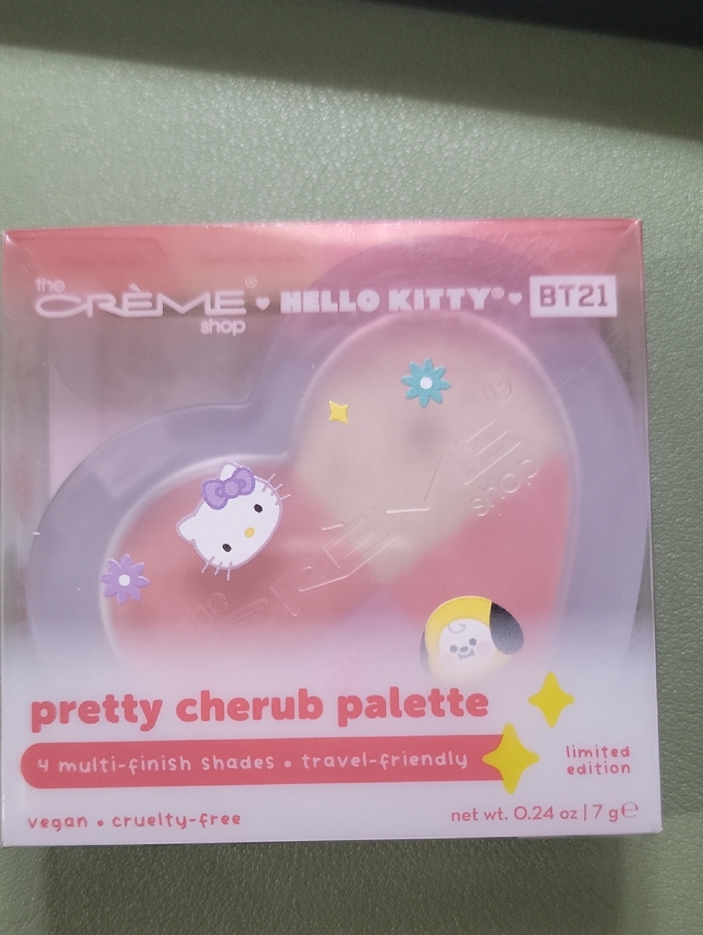The Crème Shop Hello Kitty BT21 Pretty Cherub Eyeshadow Palette - Pink